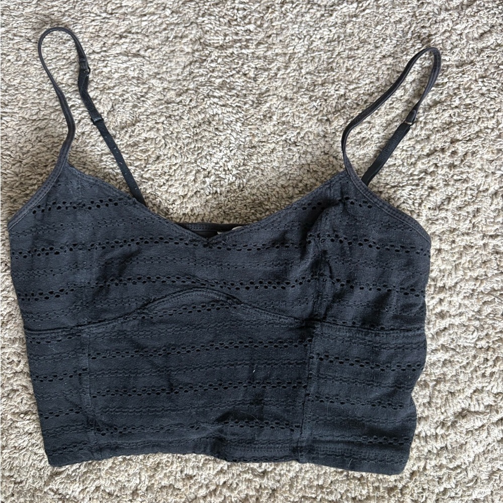 Aeropostale Black Crop Top